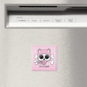 Cute Baby Girl Skull Magneet (Insitu (Vaatwasser))
