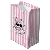 Cute Baby Girl Skull Medium Cadeauzakje (Achterkant Gekanteld)