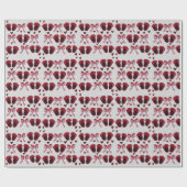 Cute Baby Girl Slippers Wrapping Paper Cadeaupapier (Vlak)