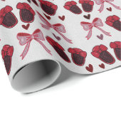 Cute Baby Girl Slippers Wrapping Paper Cadeaupapier (Rol Hoek)