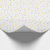 Cute Baby Girl Wrapping Paper Cadeaupapier (Hoek)