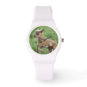 Cute Baby Goat Horloge