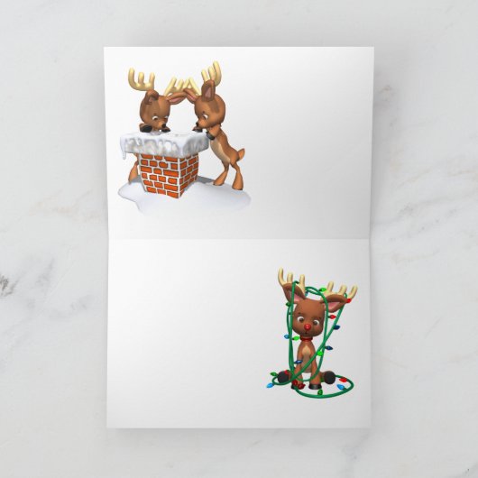 Cute Baby Goat Kerstmis Kaart (Binnen)