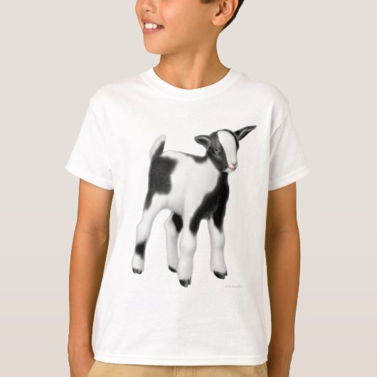 Cute Baby Goat Kinder T-Shirt (Voorkant)