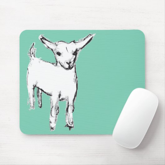 Cute Baby Goat Mousepad Muismat (Met muis)