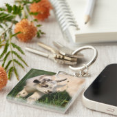 Cute Baby Goat Sleutelhanger (Voorkant Rechts)