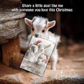 Cute Baby Goats - Snow Babies 2 Christmas Feestdagen Kaart