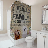 cute baby Golden Retriever Douchegordijn (In situ)