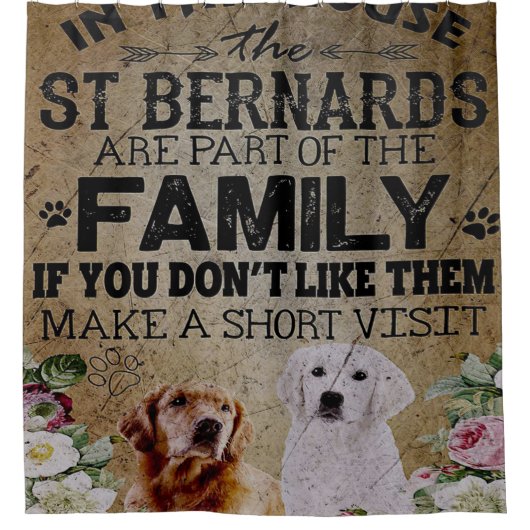 cute baby Golden Retriever Douchegordijn (Voorkant)