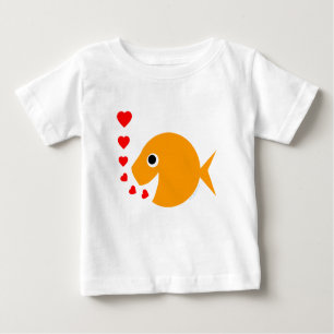 Cute Baby Goldfish Bblazen Kisses als bubels