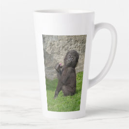 Cute Baby Gorilla Coffee Latte Mok