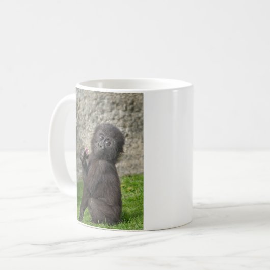 Cute Baby Gorilla Koffiemok (Voorkant links)