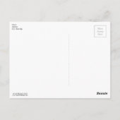 Cute Baby Gray Wolf Pup and Flowers Briefkaart (Achterkant)