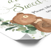 Cute Baby Greenery Baby's zijn Sweet Treat Poster (Hoek)