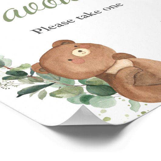 Cute Baby Greenery Favors Alsjeblieft, neem een Poster (Hoek)