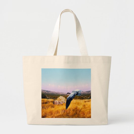 Cute baby grote tote bag (Voorkant)