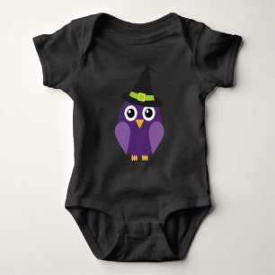 Cute Baby Halloween Owl Romper