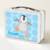 Cute baby happy keperor pinguin cartoon (Achterkant)