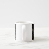 Cute Baby Harbour Seal die op strand kijkt Espresso Kop (Achterkant)