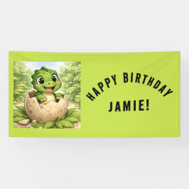 Cute Baby Hatchling Dinosaur Birthday Spandoek