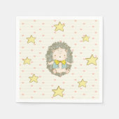 Cute Baby Hedégel Baby Boy Shower Sweet Servet (Voorkant)