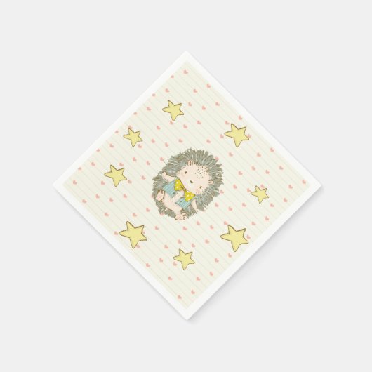 Cute Baby Hedégel Baby Boy Shower Sweet Servet (Hoek)