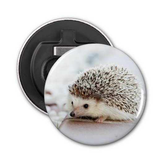 Cute Baby Hedegel Button Flesopener (Voorkant)