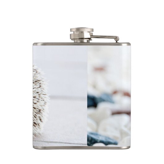 Cute Baby Hedegel Flask Heupfles (Achterkant)