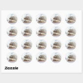 Cute Baby Hedegel Ronde Sticker (Vel)