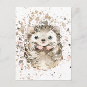 Cute Baby Hedgebog Briefkaart (Voorkant)