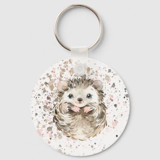 Cute Baby Hedgebog Sleutelhanger (Voorkant)