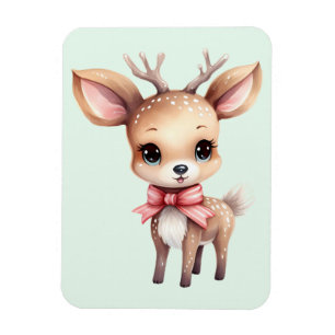 Cute baby herten cartoon illustratie magneet