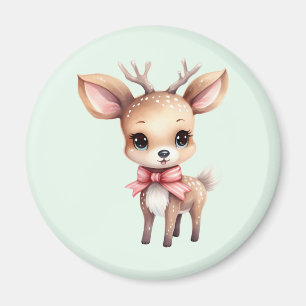 Cute baby herten cartoon illustratie magneet
