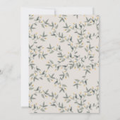 Cute Baby Hippo Foliage any Age Birthday Invite Bedankkaart (Achterkant)