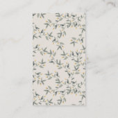 Cute Baby Hippo Foliage Diaper Raffle Baby shower Informatiekaartje (Achterkant)