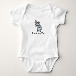Cute Baby Hippo Ik hou van mijn Mimi Romper