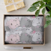 Cute Baby Hippos Tissue Paper Tissuepapier (Geschenk)