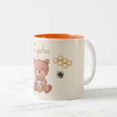 Cute Baby Honey Beer Cub Tweekleurige Koffiemok (Voorkant rechts)