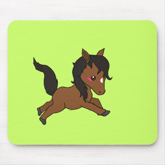 Cute baby Horse Muismat (Voorkant)