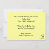 Cute Baby Horse Pony Western Bedankt (Achterkant)