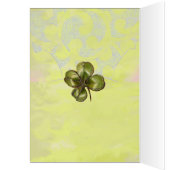 CUTE BABY HUGGING RABBIT Irish St. Patrick's Day (Binnen (Links))
