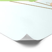 Cute Baby in Green Balloon Poster (Hoek)