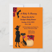 Cute Baby is Brouwerij Witch Pumpkin Cat Baby show Kaart (Voorkant)