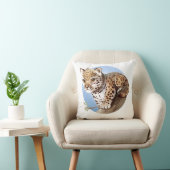 Cute Baby Jaguar Cub Illustratie - Pillow Kussen (Stoel)