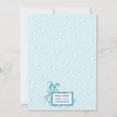 Cute Baby Jongen Octopus Zeeleven Geboorteaankondi Aankondiging (Achterkant)