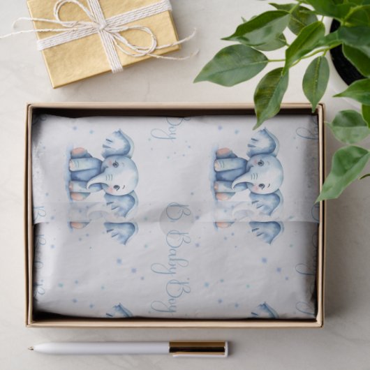 Cute baby jongen tissuepapier (Geschenk)