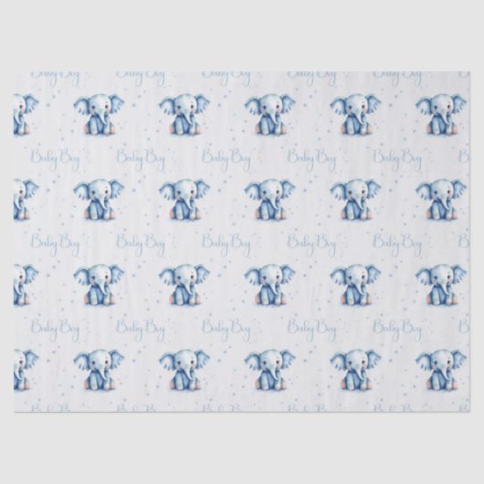 Cute baby jongen tissuepapier (Voorkant)
