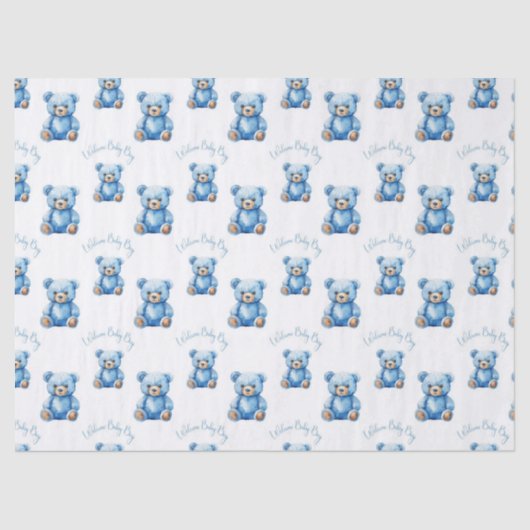 Cute baby jongen tissuepapier (Voorkant)