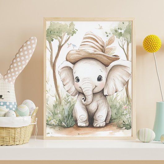 Cute Baby Jungle Animals Muurkunst Sets