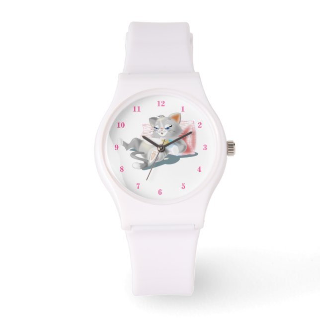 Cute Baby Kat Horloge (Voorkant)